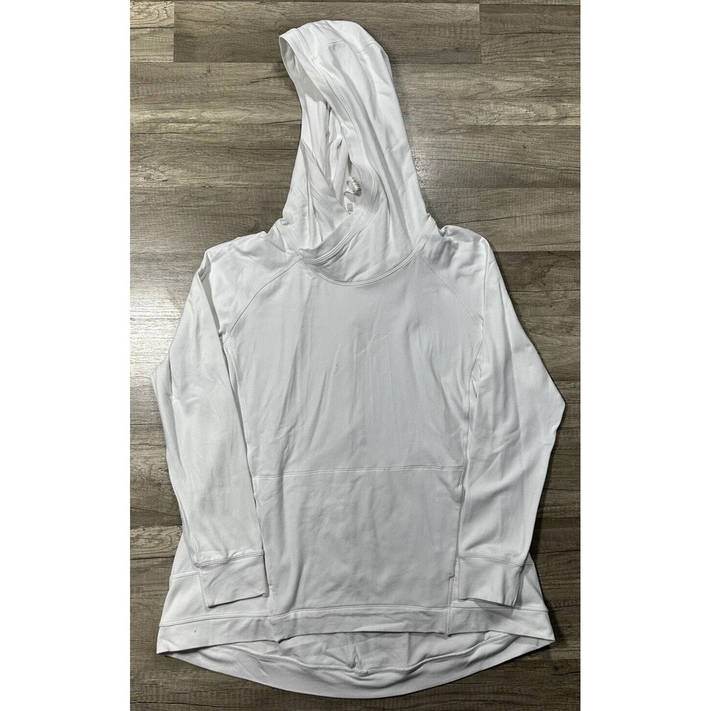 Lululemon Hoodie Womens 6 Starting Place Lightweight Fleece Gym Workout White